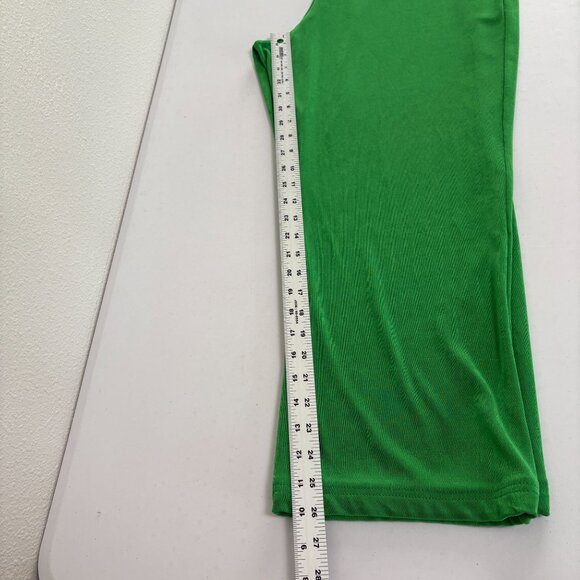 Chicos Travelers Pants Size 3 US 16 18 Green Slinky Pull On Elastic Straight Leg - Picture 7 of 8